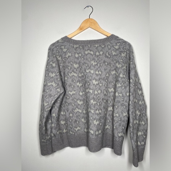 Athleta Hawthorne Merino Wool Crewneck Leopard Print Sweater - Picture 6 of 8